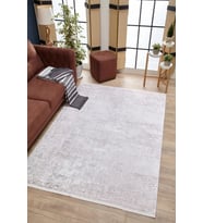 Dijital Kaymaz Yıkanabilir Gri Minimalist Salon Halısı Mutfak Halısı Koridor Halısı Yolluk HLN1791