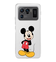 Xiaomi Mi 11 Ultra Uyumlu Kamera Korumalı Kapak Mickey Mouse Tasarımlı Şeffaf Silikon Kılıf