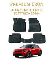 Alfa Romeo Junior Elettrica 2024+ Uyumlu 3D Oto Paspas Premium