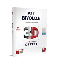3D AYT Biyoloji Defter Video Destekli