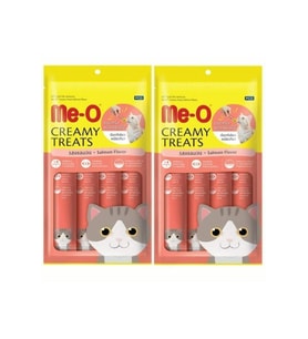 Me-O Kremalı Somonlu Kedi Sıvı Ödül Maması 15 Gr x 4'lü 2 Adet