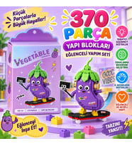 LZ-8857 KAYKAY SÜREN PATLICAN 370 PARÇA BLOCK OYUNCAK