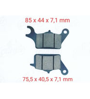 Honda Ön Fren Disk Balatası Sfa708 İth Dio 110 Suzuki Uk 110 Address (17-..) Yamaha Tricity 125 (14-