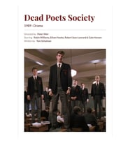 Dead Poets Society (1989) Peter Weir Movie Tablo Ahşap Poster Dekoratif