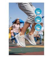 Walkway Motano F Siyah-Beyaz Unisex Çocuk Spor Ayakkabı