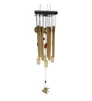 Feng Shui Metal Rüzgar Çanı Şans Parası Kare S06 (Karışık)