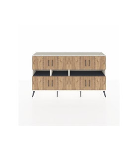Arges Konsol 8 Raflı 8 Kapaklı 176x30x99 Aytaşı-Çam/Antrasit