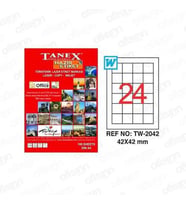 Tanex TW-2042, 42x42 mm Laser Etiket Ücretsiz Kargo