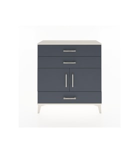 Arges Şifonyer 2 Raflı 3 Çekmeceli 2 Kapaklı 88x30x96 Aytaşı-Antrasit