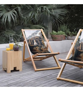 Adawall Yeşil Orman Manzaralı Şezlong
