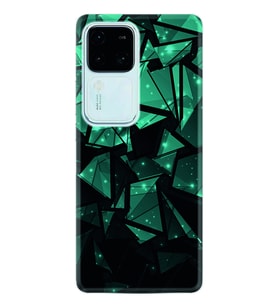 Vivo V30 Kılıf Desenli Silikon Green Prizmas 1348