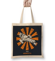 Serenity Retro Japanese Bez Çanta Uzun Saplı