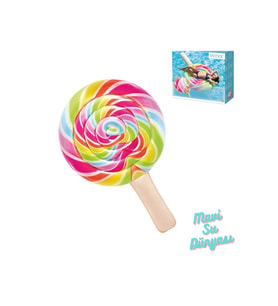 Lolipop Desenli Gökkuşağı Deniz Yatağı - Mavi Su Dünyası (Çok Renkli)