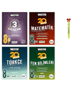 LGS 8.Sınıf Master 3'lü Genel Matematik Türkçe Fen Bilimleri Deneme