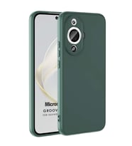 Microsonic Huawei Nova 12S Kılıf Groovy Soft Koyu Yeşil (Koyu Yeşil)