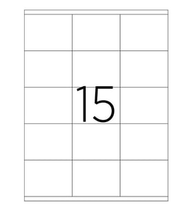 Jokey Kırtasiye 5 TABAKA A4 Laser Etiket Beyaz 70 x 56 mm