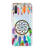 PrintiFy Xiaomi Mi 9 Lite ile Uyumlu 1mm Slim Fit Nazar Boncuğu 6 Baskılı Şeffaf  Kılıf