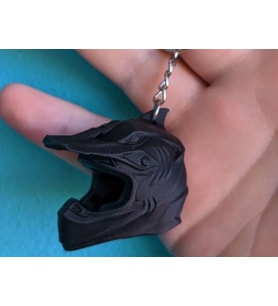 Motor Kaskı Anahtarlık 3D Baskı Biker Anahtarlık