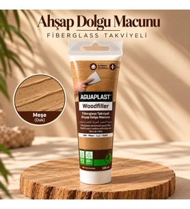 Ahşap Tamir Macunu MEŞE Parke Mobilya Masa Dolgu Çatlak Çizik Giderici Fiberglas 125 ML