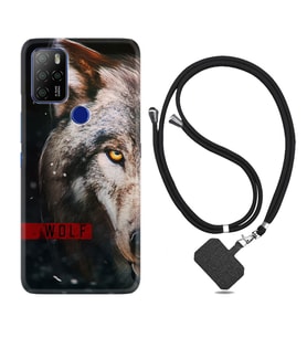Omix X300 X500 X400 X600 X700 Kılıf Boyun Askılı Silikon Wolf Eyes 1758