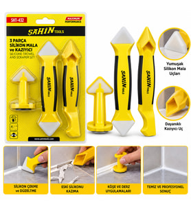 3PCS SİLİKON - MALA - DERZ KAZIYICI SET (5343)