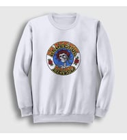 Presmono Unisex Beyaz Roses Grateful Dead Sweatshirt 386927tt