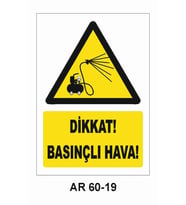 İŞ GÜVENLİĞİ UYARI LEVHASI 1 ADET PVC 21 X 29CM
