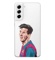 Samsung Galaxy S22 Uyumlu Lionel Messi Tasarımlı Şeffaf Telefon Kılıfı