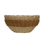 e38 EL İŞÇİLİĞİ HASIR İP SEPET ÖRGÜ  24*24 cm - 6176 (Karışık)