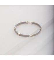 Gözde takı 925 ayar unisex Grek model gümüş bileklik
