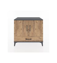 Hyperion Şifonyer 2 Raflı Tek Çekmeceli 2 Kapaklı 88x44x80 Antrasit-Çam