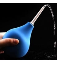 Pretty Love Double Douche  Temizlik Kaliteli Anüs Temizleme Pompası Mavi
