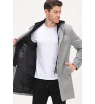 PLT8376 DEWBERRY ERKEK PALTO-GRİ