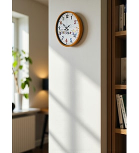 36 Cm Turuncu Çocuk Odası Duvar Saati (Standart)