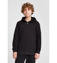 Çocuk Fermuarlı Kapüşonlu Sweatshirt 25S-3263-25N (Siyah)