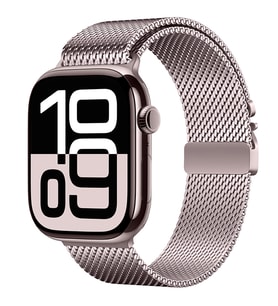 Apple Watch 10 42mm Uyumlu Zore KRD-121 Metal Hasır Kordon