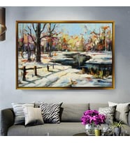Altın Çerçeveli dekoratif tablo a203 (Gold)