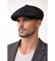 Yazlık Keten Peaky Blinders Kasket Dökümlü Astarlı Arkası Lastikli Kasket Şapka