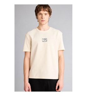 Defacto Baskılı Ekru Erkek T-Shirt G3216AX/ER235
