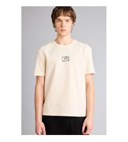Defacto Baskılı Ekru Erkek T-Shirt G3216AX/ER235