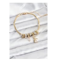 Mey İthalat® Pirinç Gold Renk Tinkerbell Charmlı Kadın Bileklik