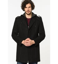 PLT8334 DEWBERRY ERKEK PALTO-SİYAH