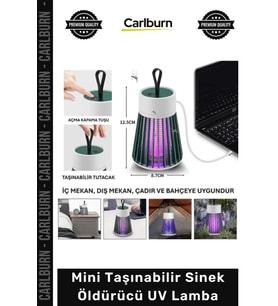 Özel Üretim USB Şarjlı Sessiz Kamp Bahçe Tipi Haşere Kovucu Mini Taşınabilir Sinek Öldürücü UV Lamba
