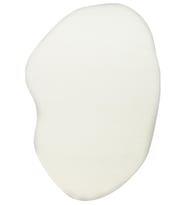Daelo Beyaz Asimetrik Modern Düz Micro Polyester Salon Halısı