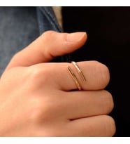 14k Altın Sade Yüzük