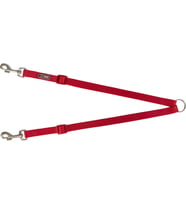 İki Köpek Gezdirme Tasması, XS-M:40-70cm, Kırmızı