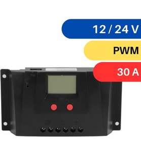 Lexron 30A Pwm Şarj Kontrol Cihazı (Siyah)
