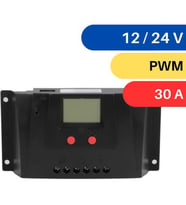 Lexron 30A Pwm Şarj Kontrol Cihazı (Siyah)