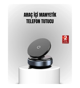 Mey İthalat® Vakum Adsorpsiyonlu Manyetik Telefon Tutucu Güçlü N52 360° Evrensel Uyumluluk