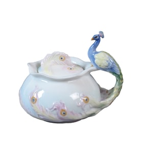 VERONESE BİBLOLAR › Wise Porselen-PORSELEN TAVUSKUSLU SEKERLIK-13*11*11,5 CM-JAP20149AA